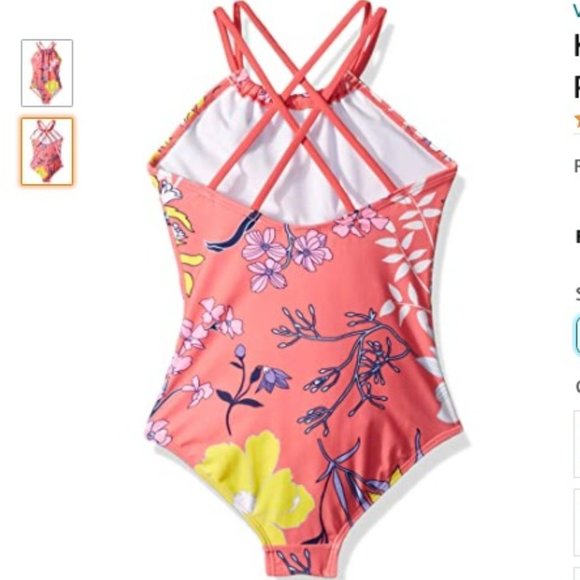 Kanu Surf Girls' Jasmine Beach Sport  One Piece - Picture 1 of 1